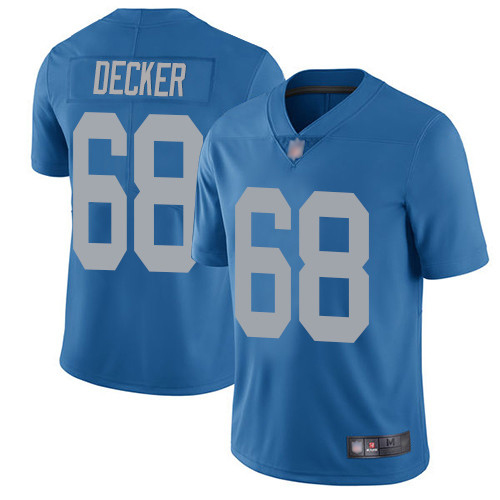 Detroit Lions Limited Blue Men Taylor Decker Alternate Jersey NFL Football #68 Vapor Untouchable->detroit lions->NFL Jersey